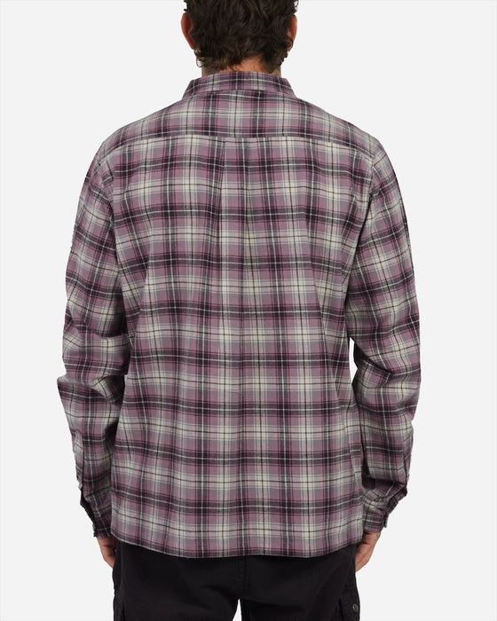 Lost Agitator Flannel L/S Shirt-Mauve