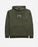 Lost Mayhem Bolts Heavy Hooded Sweatshirt-Dusty Olive