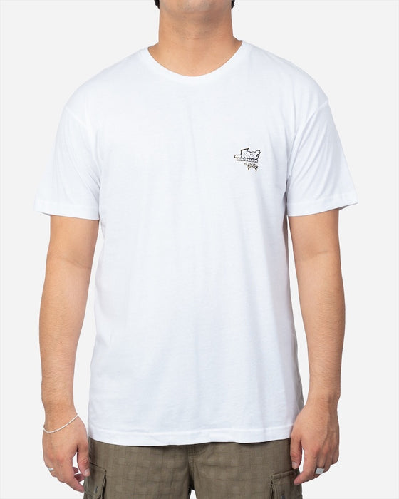 Lost Surfboards by Mayhem Tee-White