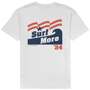 Lost Surf More Tee-White