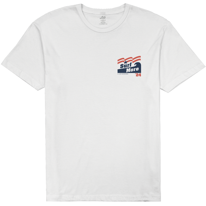 Lost Surf More Tee-White