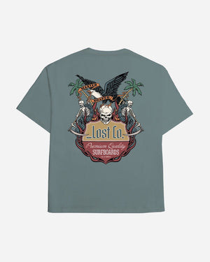 Lost  Clubhouse Boxy Tee-Stormy Blue