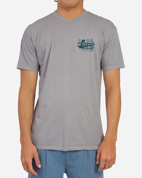 Lost Maritime Vintage Dye Tee-Drizzle Grey