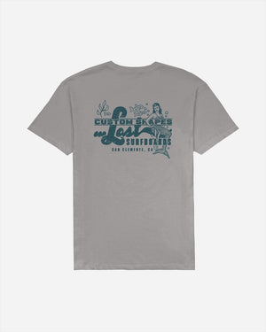 Lost Maritime Vintage Dye Tee-Drizzle Grey