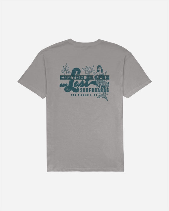 Lost Maritime Vintage Dye Tee-Drizzle Grey