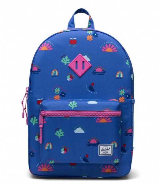 Herschel Heritage Youth X-Large Backpack-Self Love Baja Blue — REAL ...