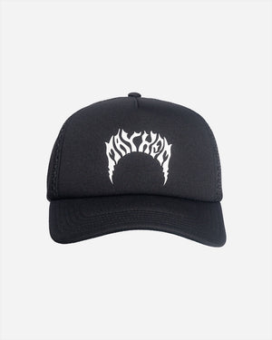 Lost Lightning Mayhem Trucker Hat-Vintage Black with White