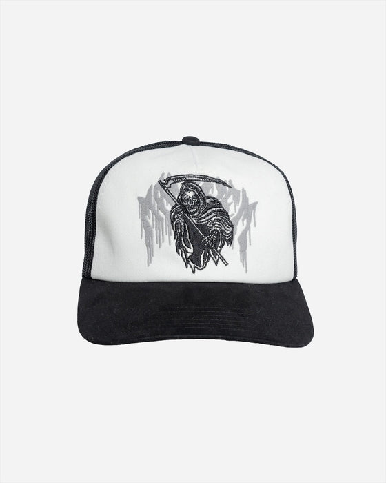 Lost Mayhem Reaper Trucker Hat-Black with White