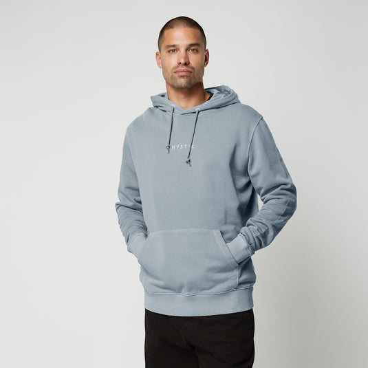 Mystic Iconic Hooded Sweatshirt-Grey Blue