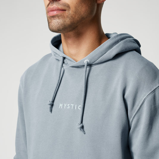 Mystic Iconic Hooded Sweatshirt-Grey Blue