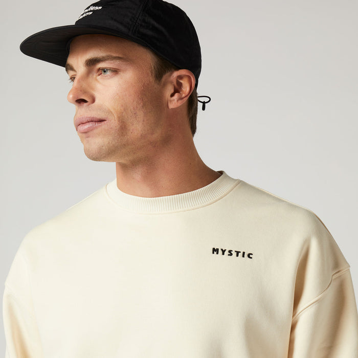 Mystic Trace Crew Sweatshirt-Off White