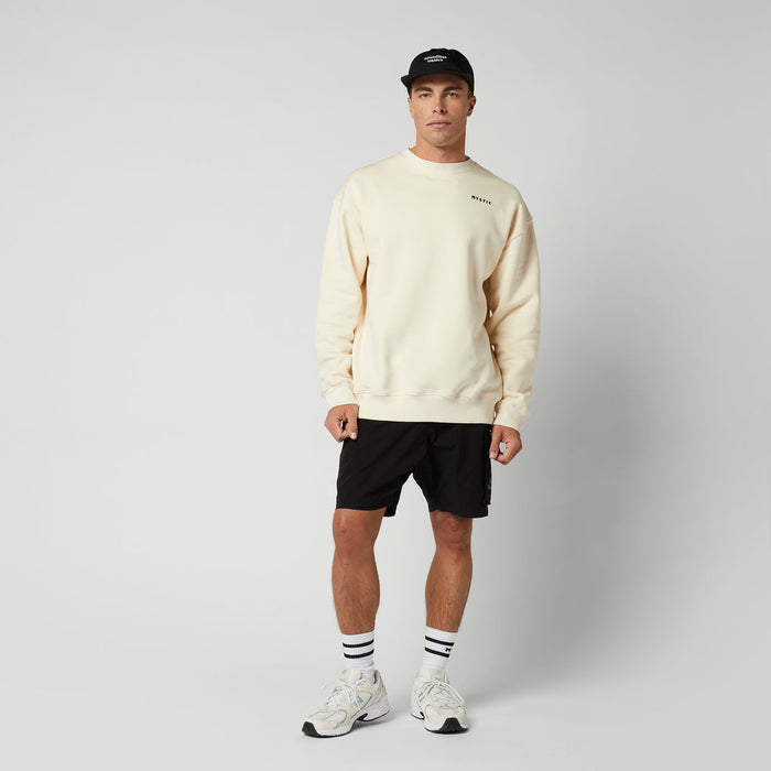 Mystic Trace Crew Sweatshirt-Off White