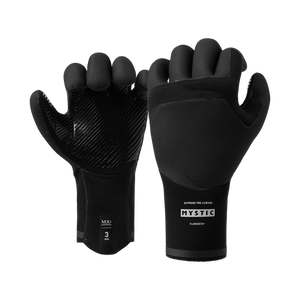 Mystic Roam 3mm Precurved Gloves-Black