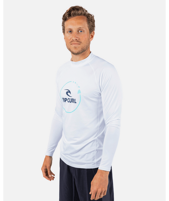 Rip Curl Island Vibe UPF L/S Rashguard-White