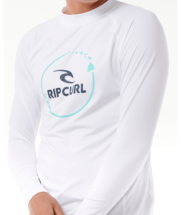 Rip Curl Island Vibe UPF L/S Rashguard-White