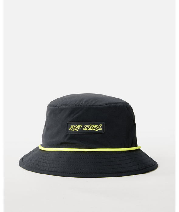 Rip Curl Vaporcool Foamie Mid Brim Hat-Black