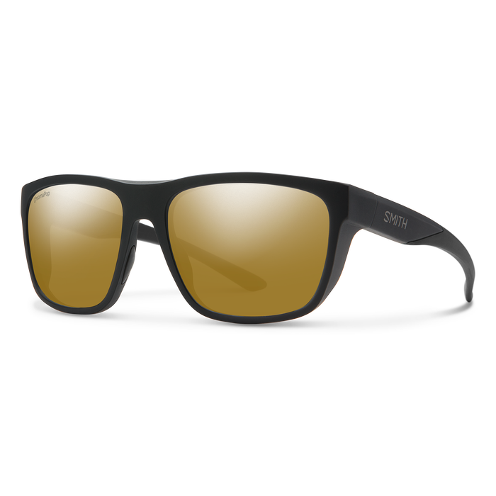 Smith Barra Sunglasses-Matte Black/ChromaPop Polar Bronze Mirror