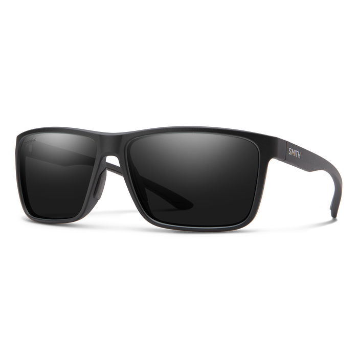 Smith Riptide Sunglasses-Matte Black/ChromaPop Glass Polar Black