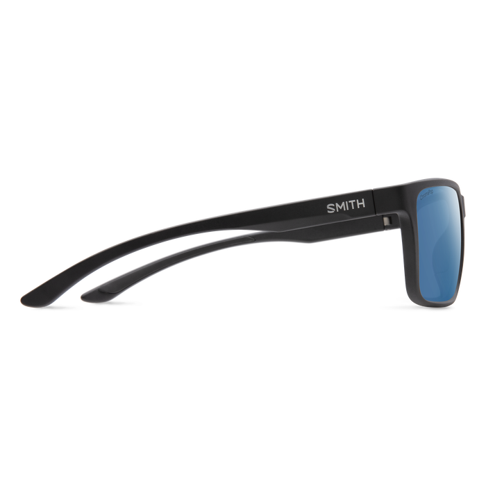 Smith Riptide Sunglasses-Matte Black/ChromaPop Glass Polar Blue Mirror