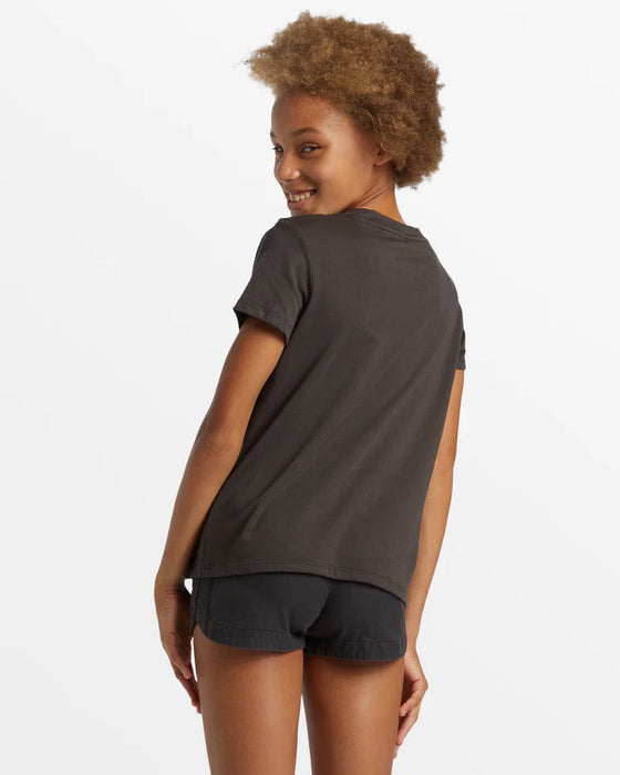 Billabong Girls Sun Daze Tee-Off Black