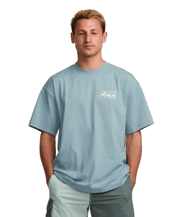 Billabong I Surf Better In My Dreams Tee-Washed Blue