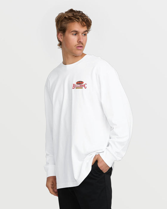 Billabong Double Spread Og L/S Tee-White