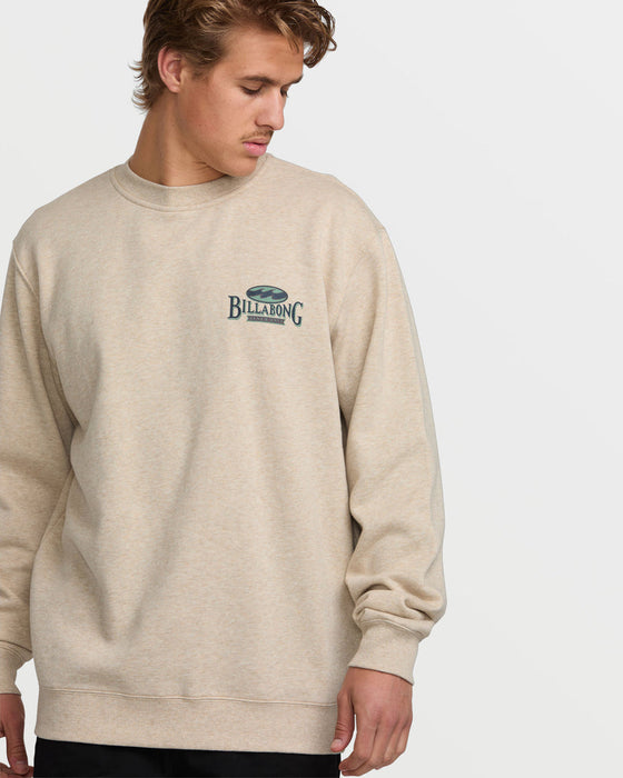 Billabong Short Sands Crew Sweatshirt-Oatmeal Heather