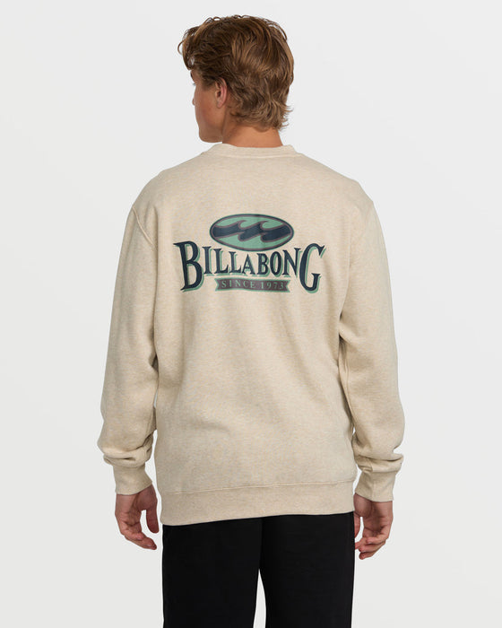 Billabong Short Sands Crew Sweatshirt-Oatmeal Heather