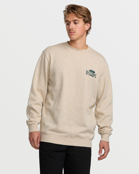 Billabong Short Sands Crew Sweatshirt-Oatmeal Heather