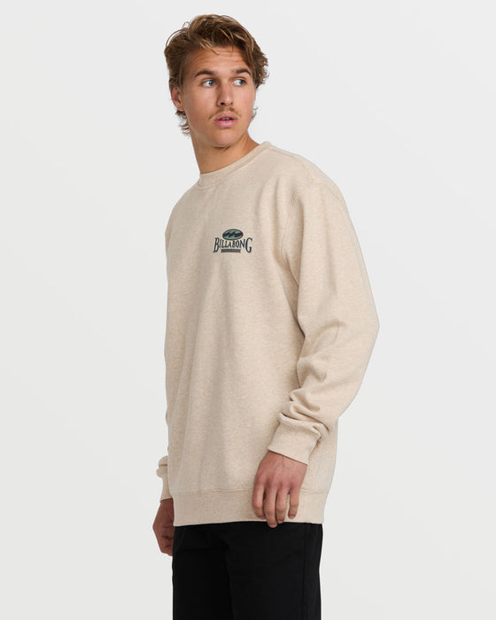 Billabong Short Sands Crew Sweatshirt-Oatmeal Heather