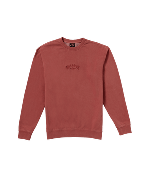 Billabong Wave Washed Crew Sweatshirt-Dusty Red