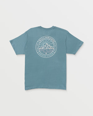 Billabong Rockies Adiv Tee-Glacier Blue