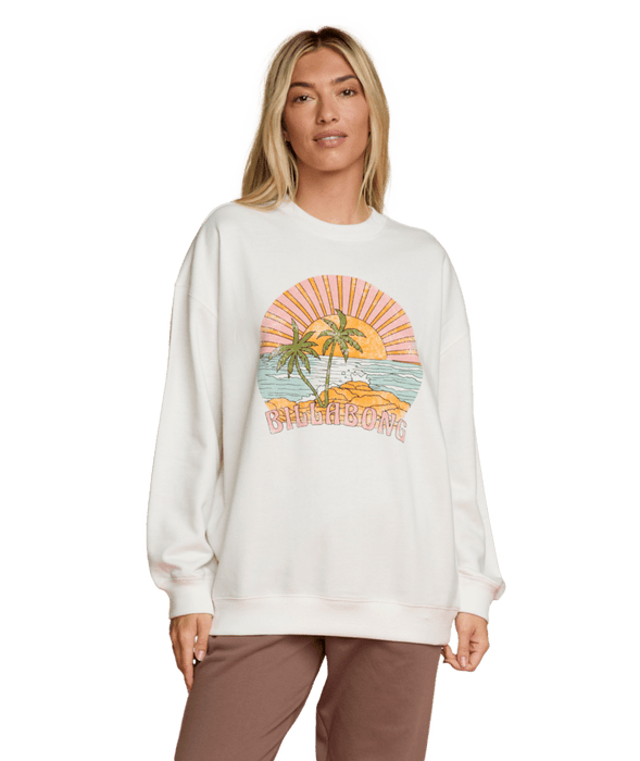 Billabong Island Life Crew Sweatshirt-Salt Crystal