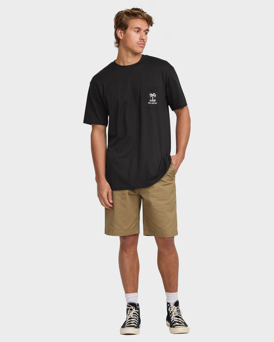 Billabong Troppo Premium Tee-Washed Black