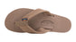 Rainbow Single Layer Leather Sandal-Dark Brown