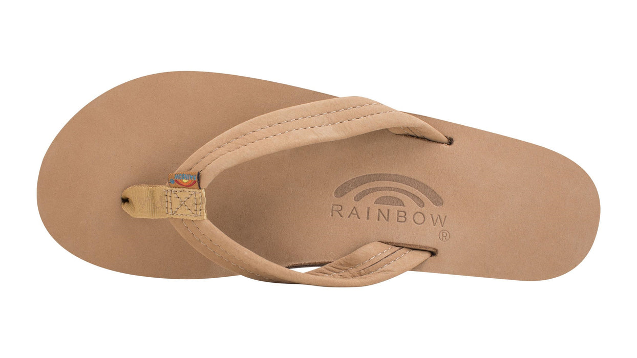 Rainbow Double Layer Leather 3/4" Sandal-Sierra Brown