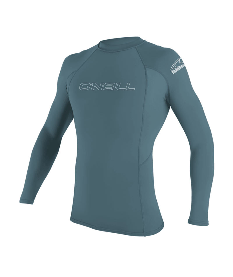 O'Neill Basic Skins 50+ L/S Rashguard-Dusty Blue — REAL Watersports