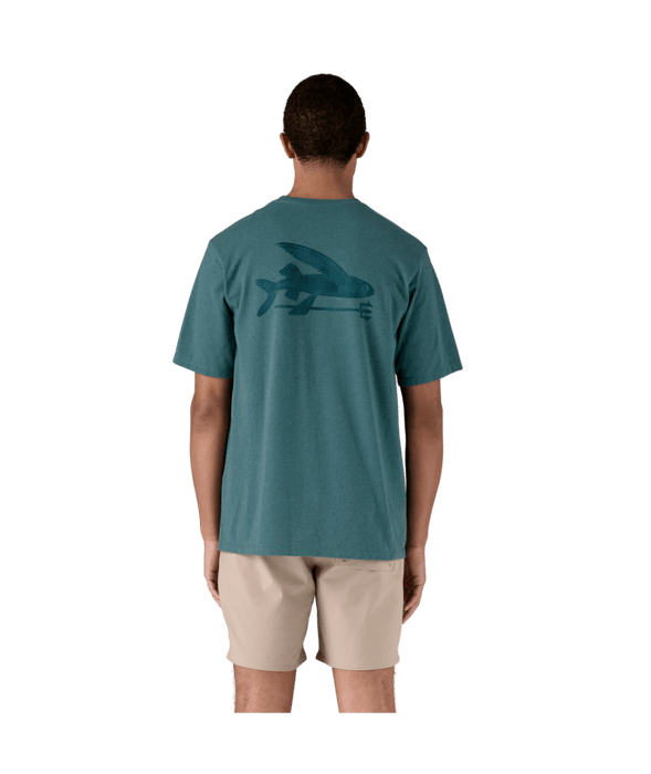 Patagonia Flying Fish Responsibili-Tee-Sea Spray Tidal Teal