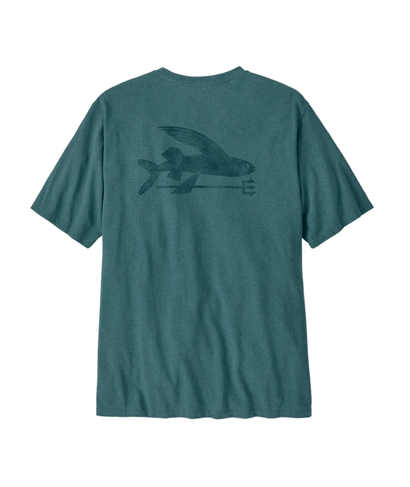 Patagonia Flying Fish Responsibili-Tee-Sea Spray Tidal Teal