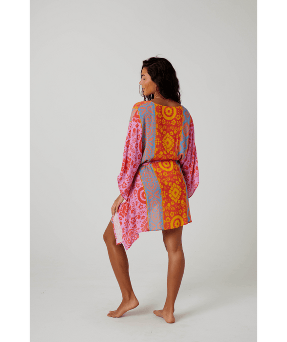 Roxy Wanderer Cover Up Kimono Dress-Multi