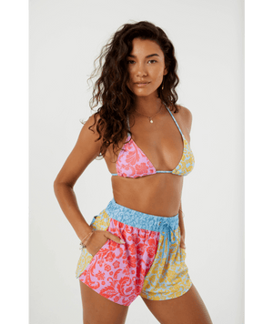 Roxy Tapestry Patchwork No Bad Waves Boardshorts-Multi