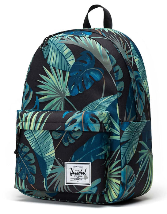 Herschel Classic XL Backpack-Black Palm Leaves