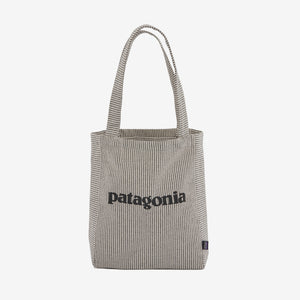 Patagonia Recycled Market Tote Bag-Farrier Stripe Forge Grey