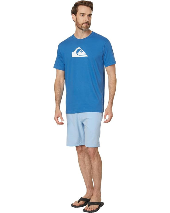 Quiksilver Comp Logo Tee-Star Sapphire