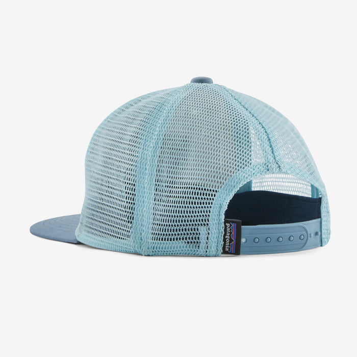 Patagonia K's Trucker Hat-Ridge Rise Stripe: Light Plume Grey