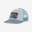 Patagonia K's Trucker Hat-Ridge Rise Stripe: Light Plume Grey