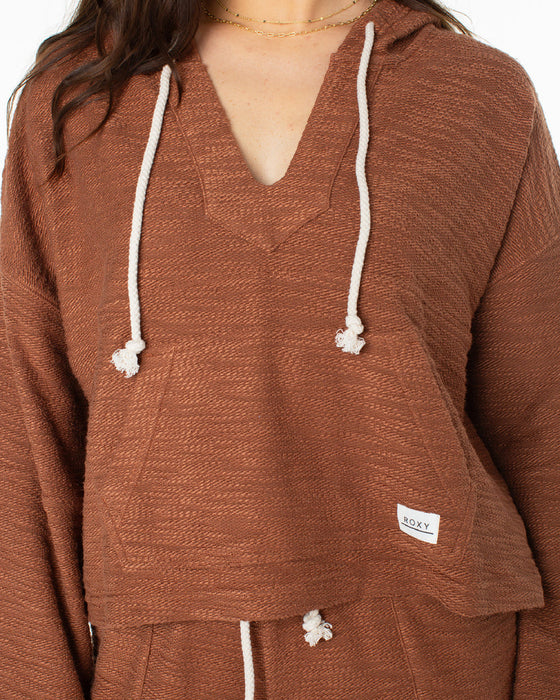 Roxy Rich Coast Solid Sweatshirt-Carob Brown