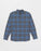 Volcom Caden Plaid L/S Shirt-Blueberry