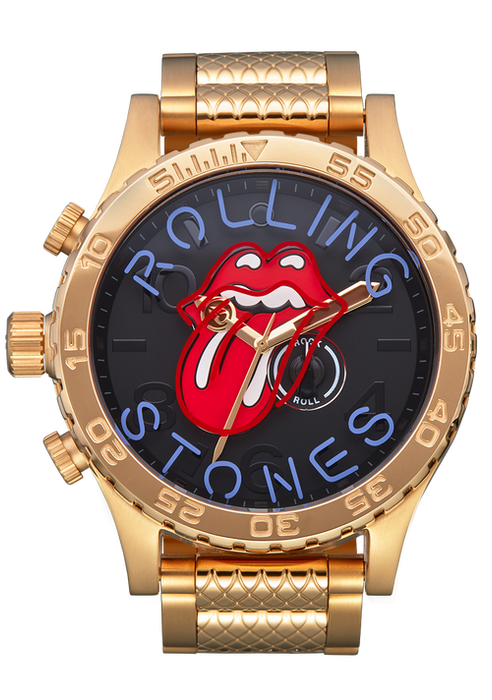 Nixon Rolling Stones 51-30 Watch-Gold/Black