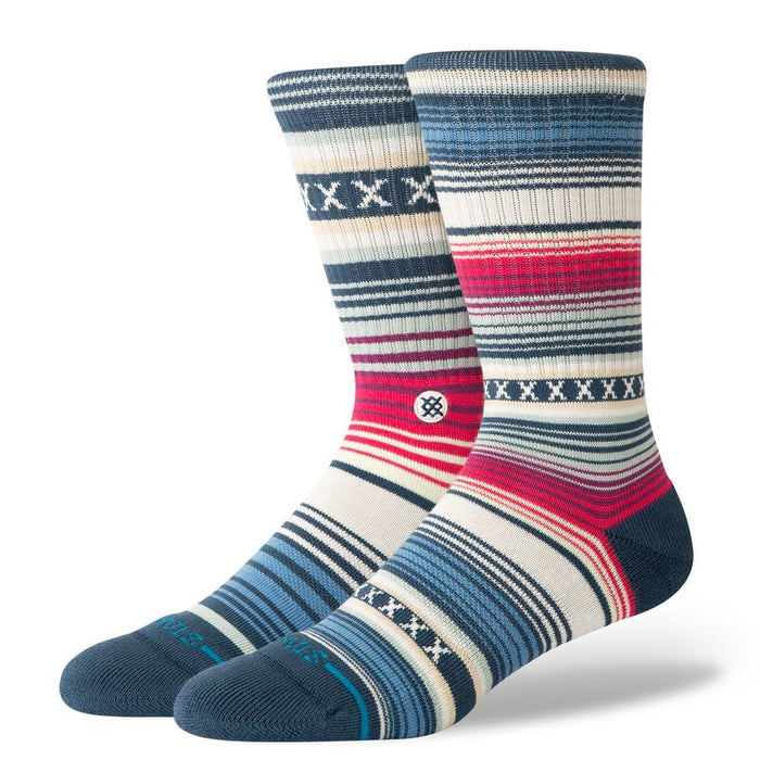 Stance Curren ST Crew Socks-Navy